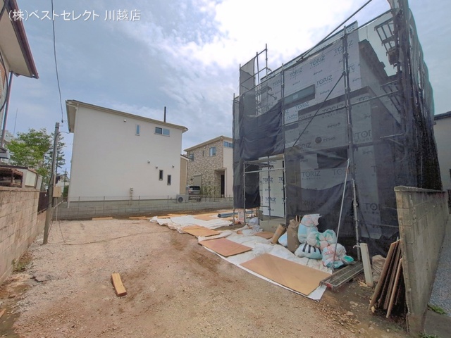 埼玉県川越市岸町２丁目の新築戸建てシート写真 2026年4月21日撮影