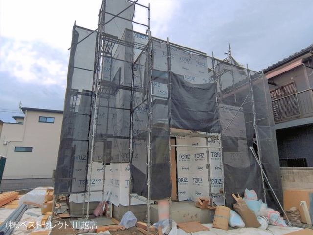 埼玉県川越市岸町２丁目の新築戸建てシート写真 2026年4月21日撮影