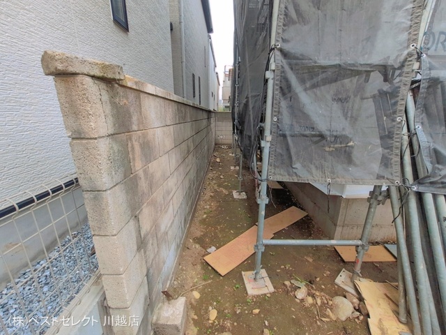 埼玉県川越市岸町２丁目の新築戸建てシート写真 2026年4月21日撮影