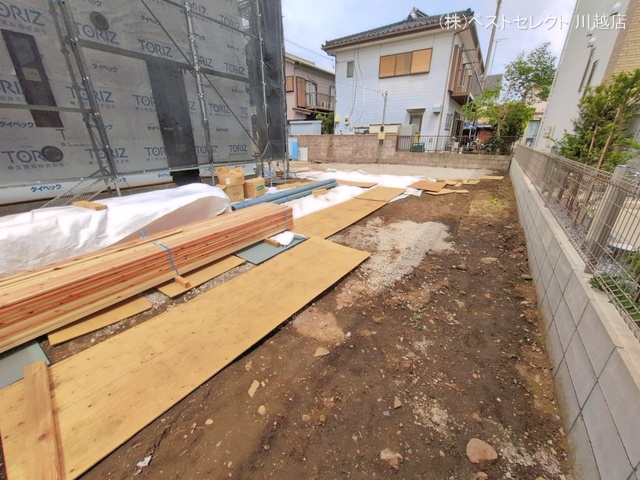 埼玉県川越市岸町２丁目の新築戸建てシート写真 2026年4月21日撮影