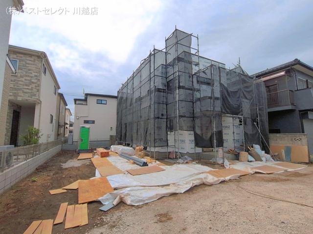 埼玉県川越市岸町２丁目の新築戸建てシート写真 2026年4月21日撮影