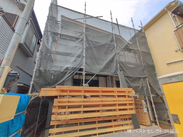 埼玉県川越市砂新田５丁目の新築戸建てシート写真 2026年4月21日撮影