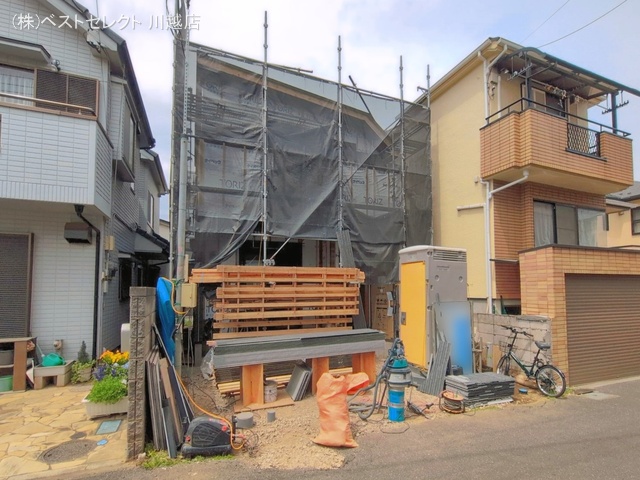 埼玉県川越市砂新田５丁目の新築戸建てシート写真 2026年4月21日撮影