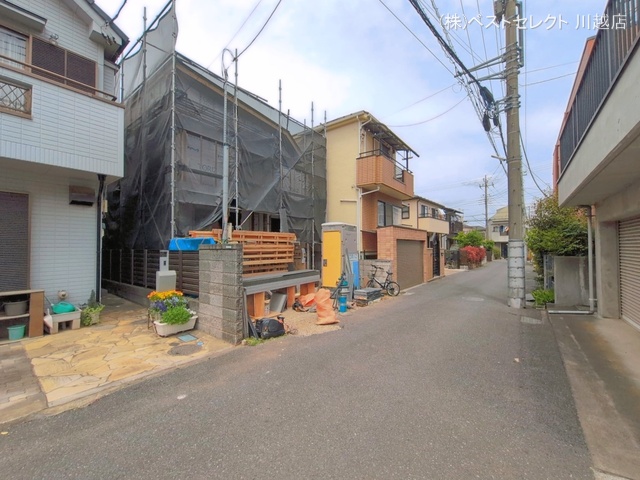 埼玉県川越市砂新田５丁目の新築戸建てシート写真 2026年4月21日撮影