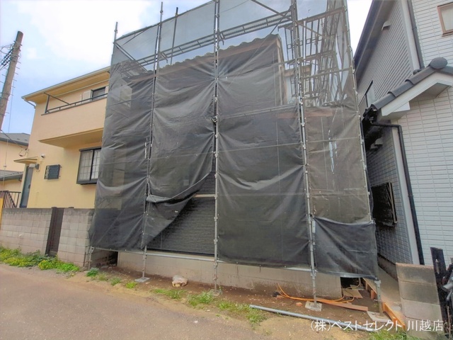 埼玉県川越市砂新田５丁目の新築戸建てシート写真 2026年4月21日撮影