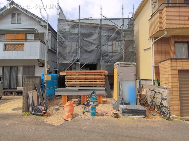 埼玉県川越市砂新田５丁目の新築戸建てシート写真 2026年4月21日撮影