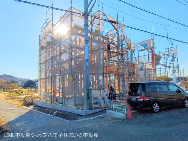 東京都日野市新井1丁目の新築戸建て上棟写真 2024年12月15日撮影