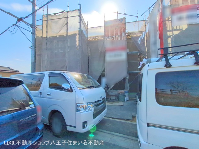 東京都日野市新井1丁目の新築戸建てシート写真 2025年2月11日撮影