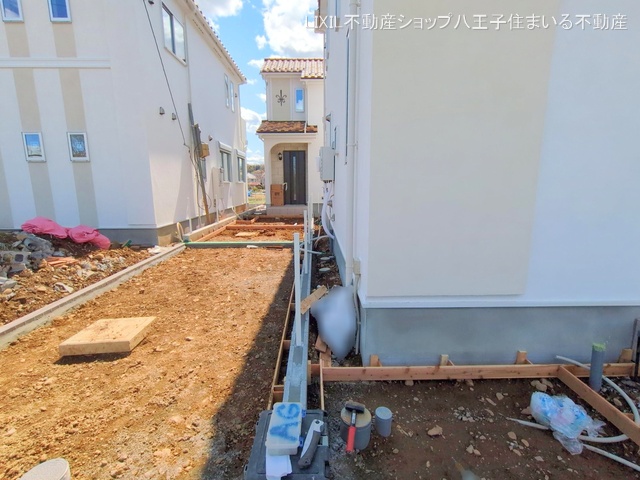 東京都日野市新井1丁目の新築戸建て外構写真 2025年4月3日撮影