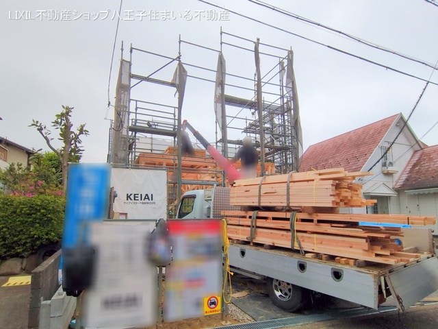 東京都日野市百草の新築戸建て上棟写真 2025年4月24日撮影