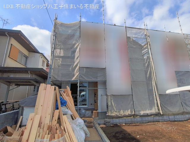 東京都日野市多摩平６丁目の新築戸建てシート写真 2026年2月17日撮影