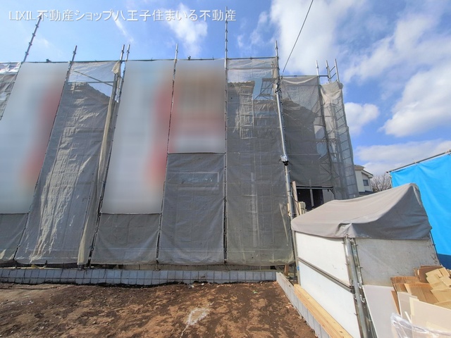 東京都日野市多摩平６丁目の新築戸建てシート写真 2026年2月17日撮影