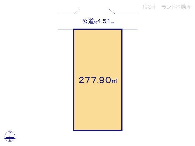 千葉県船橋市芝山7丁目の土地 区画図 ※図面と異なる場合は現況を優先