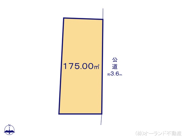 千葉県船橋市三山1丁目の土地 区画図 ※図面と異なる場合は現況を優先