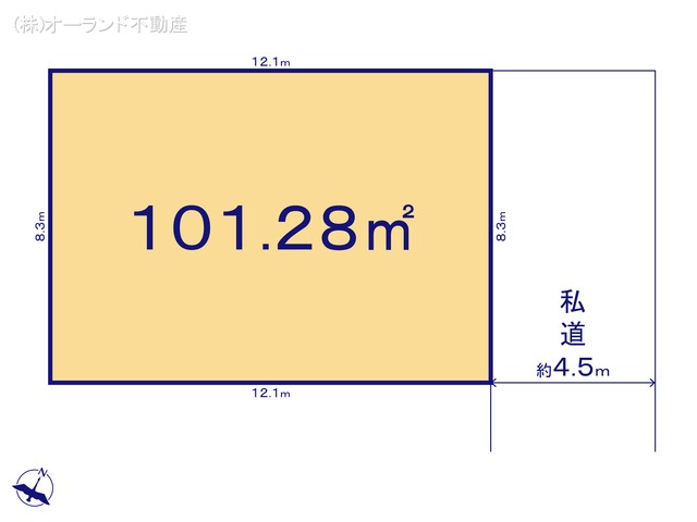 千葉県市川市原木３丁目の土地 区画図 ※図面と異なる場合は現況を優先