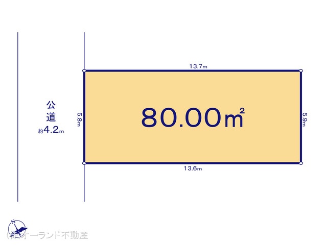 千葉県船橋市湊町３丁目の土地 区画図 ※図面と異なる場合は現況を優先