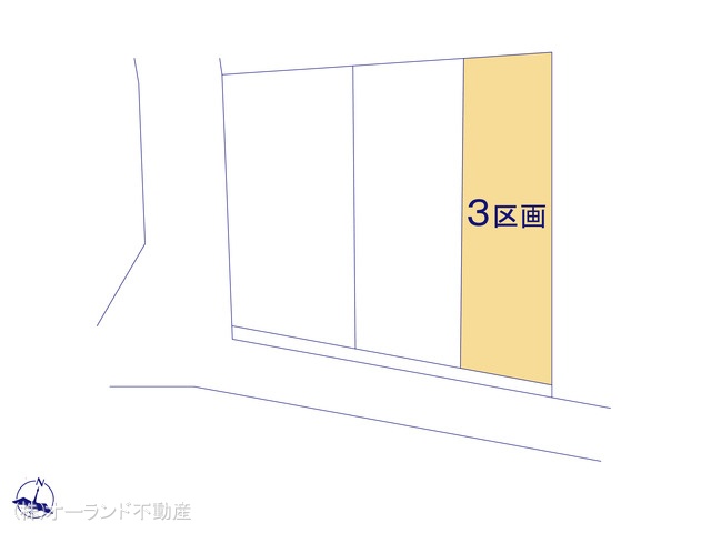 千葉県市川市香取1丁目の土地全体区画図 ※図面と異なる場合は現況を優先