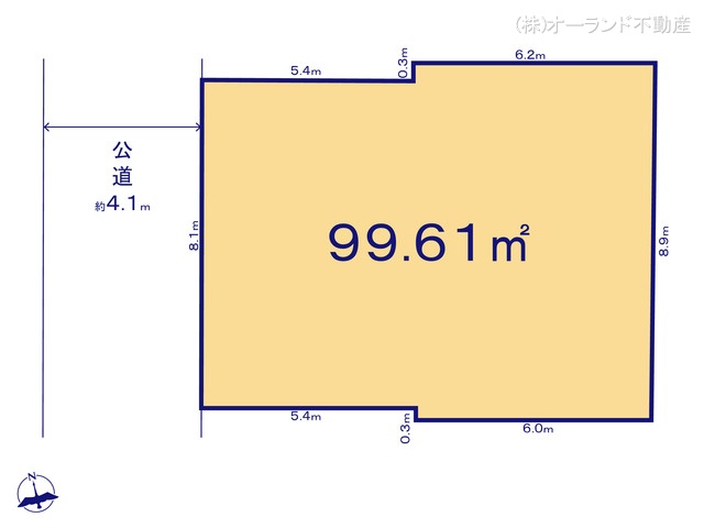 千葉県松戸市東平賀の土地 区画図 ※図面と異なる場合は現況を優先