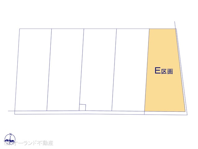 千葉県松戸市和名ケ谷の土地全体区画図 ※図面と異なる場合は現況を優先