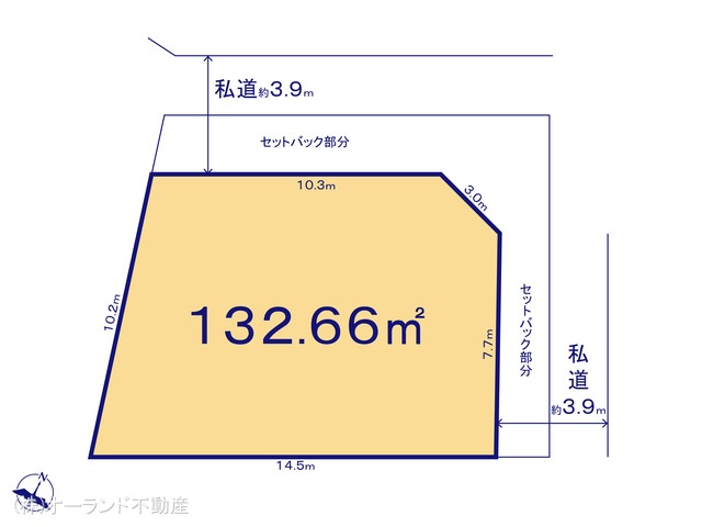 千葉県船橋市飯山満町２丁目の土地 区画図 ※図面と異なる場合は現況を優先