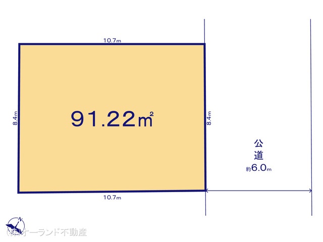 千葉県市川市本北方３丁目の土地 区画図 ※図面と異なる場合は現況を優先