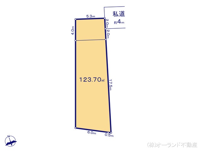 千葉県市川市菅野１丁目の土地 区画図 ※図面と異なる場合は現況を優先
