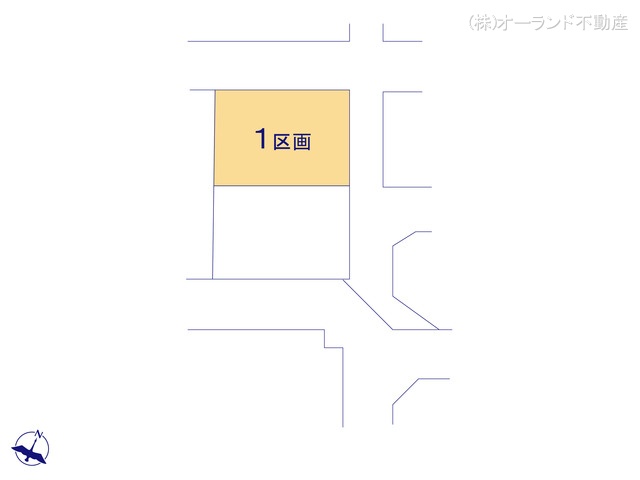 千葉県市川市菅野５丁目の土地全体区画図 ※図面と異なる場合は現況を優先