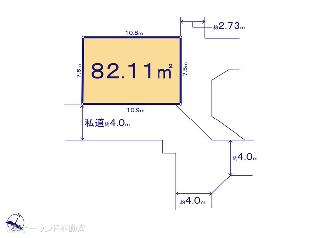 千葉県市川市菅野５丁目の土地 区画図 ※図面と異なる場合は現況を優先