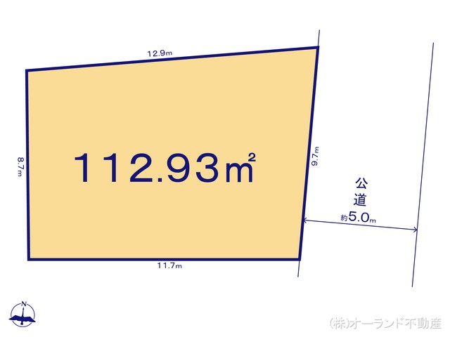 千葉県松戸市八ケ崎緑町の土地 区画図 ※図面と異なる場合は現況を優先