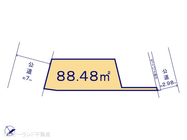 千葉県市川市八幡６丁目の土地 区画図 ※図面と異なる場合は現況を優先