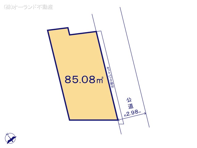 千葉県市川市八幡６丁目の土地 区画図 ※図面と異なる場合は現況を優先
