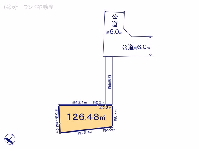 土地 船橋市新高根3丁目 3号地 区画図