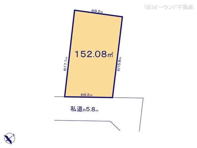千葉県市川市中国分５丁目の土地 区画図 ※図面と異なる場合は現況を優先