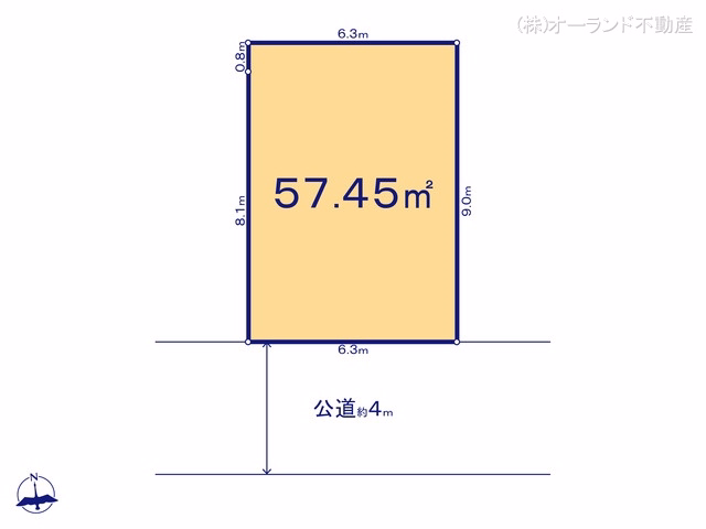 市川市市川3丁目（土地）01 区画図