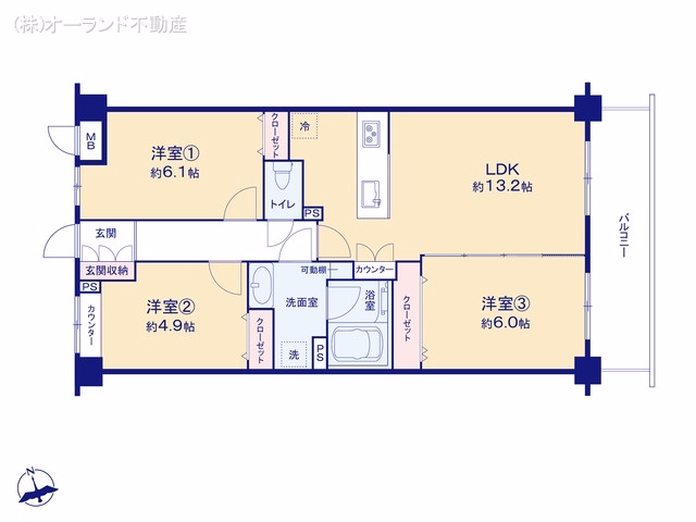 藤和ライブタウン松戸新八柱III 間取図