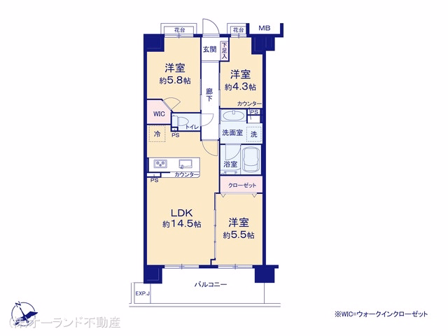 ブライトシティ船橋 間取図