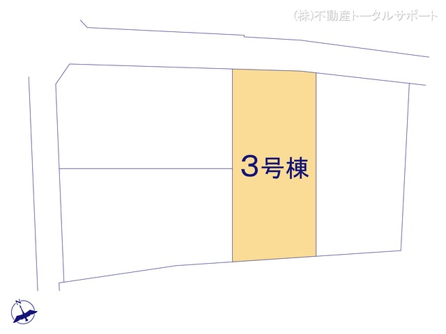 愛知県稲沢市平和町　法立北瀬古の新築戸建て全体区画図 ※図面と異なる場合は現況を優先