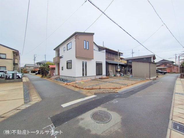 愛知県あま市木田西山の新築戸建て外構写真 2025年12月24日撮影