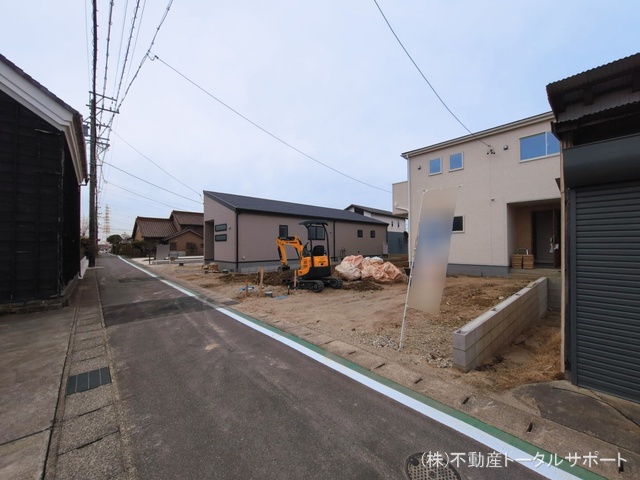 愛知県愛西市佐屋町亥新田の新築戸建て外構写真 2026年3月1日撮影