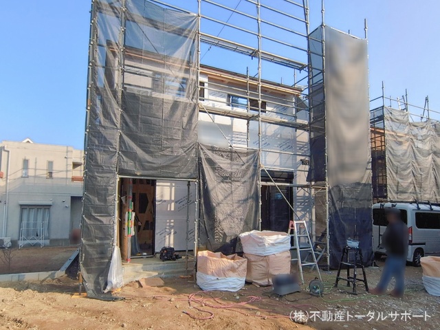 愛知県愛西市佐屋町亥新田の新築戸建てシート写真 2026年1月15日撮影