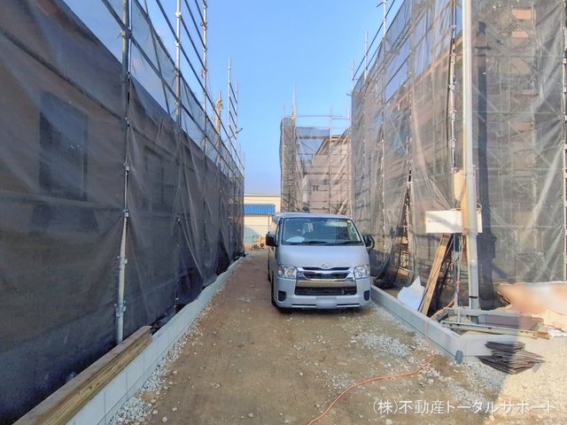 愛知県愛西市佐屋町亥新田の新築戸建てシート写真 2026年1月15日撮影