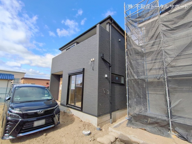 愛知県愛西市佐屋町亥新田の新築戸建て外構写真 2026年2月8日撮影