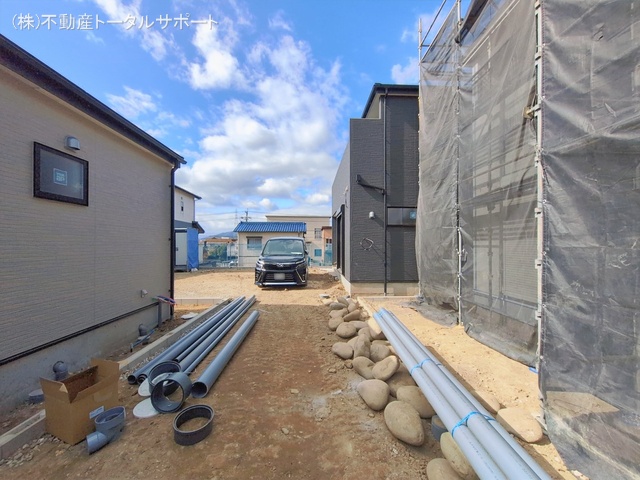 愛知県愛西市佐屋町亥新田の新築戸建て外構写真 2026年2月8日撮影