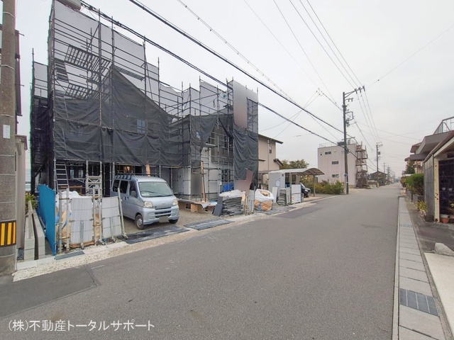 愛知県あま市下萱津平島の新築戸建てシート写真 2026年2月26日撮影