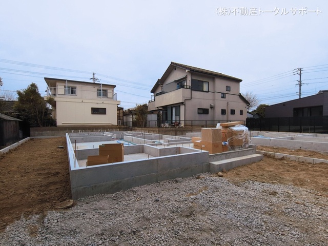 愛知県稲沢市平和町　法立北瀬古の新築戸建て基礎写真 2026年3月1日撮影