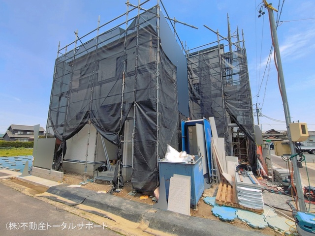 愛知県愛西市渕高町四ノ割の新築戸建てシート写真 2026年4月27日撮影