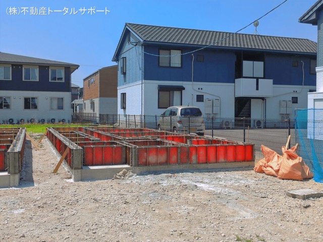 愛知県あま市七宝町　安松１３丁目の新築戸建て基礎写真 2026年5月17日撮影