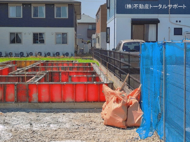 愛知県あま市七宝町　安松１３丁目の新築戸建て基礎写真 2026年5月17日撮影