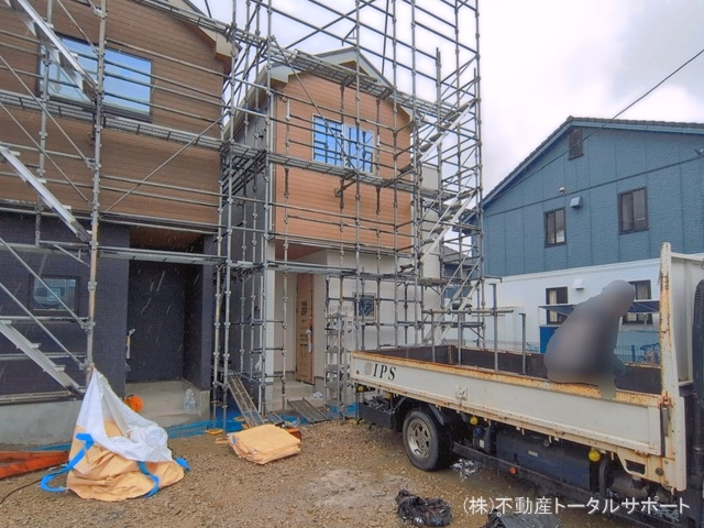 愛知県あま市七宝町　安松１３丁目の新築戸建て外構写真 2026年6月24日撮影