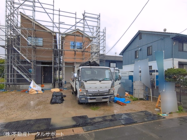 愛知県あま市七宝町　安松１３丁目の新築戸建て外構写真 2026年6月24日撮影